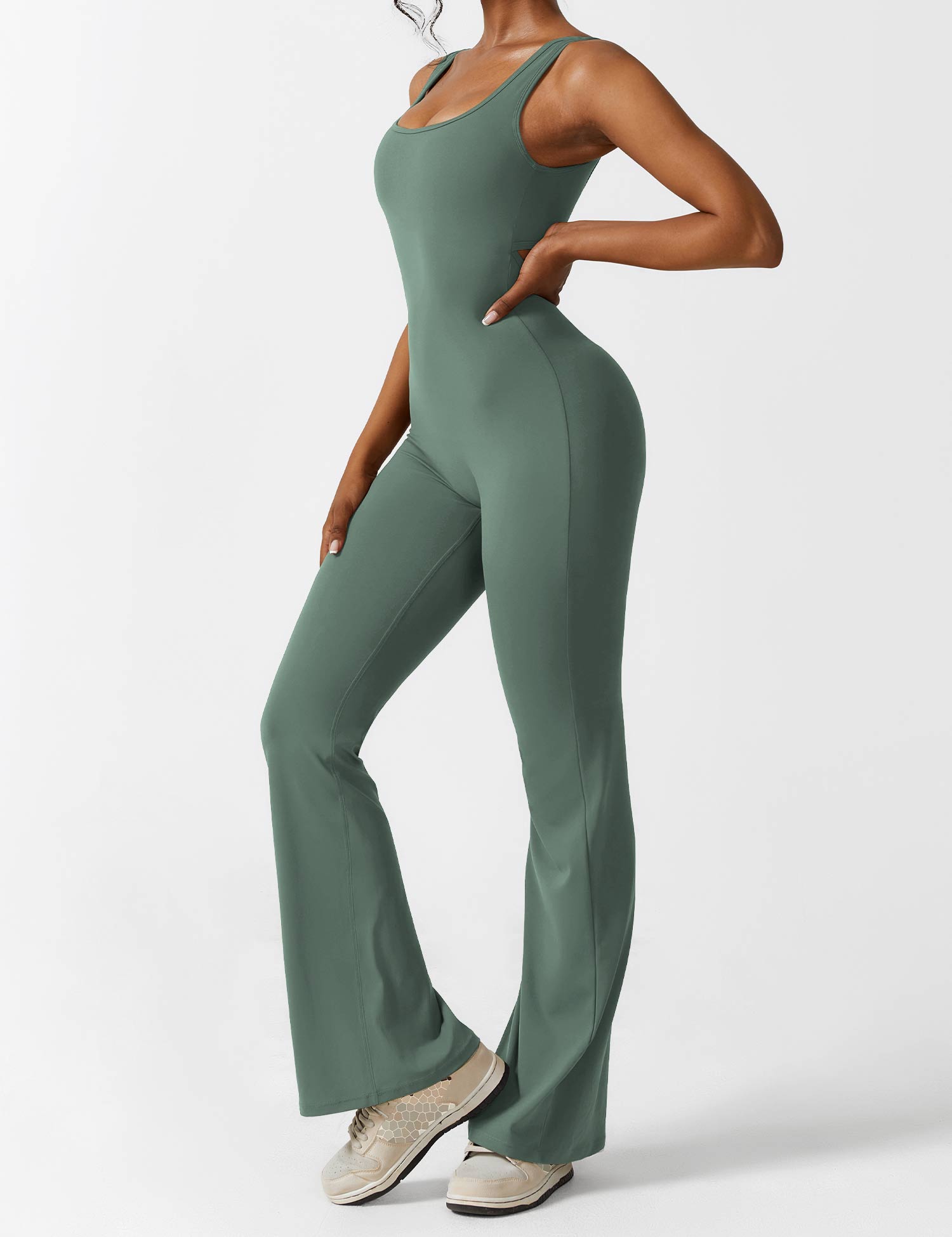 The Beauty V-Back Jumpsuit